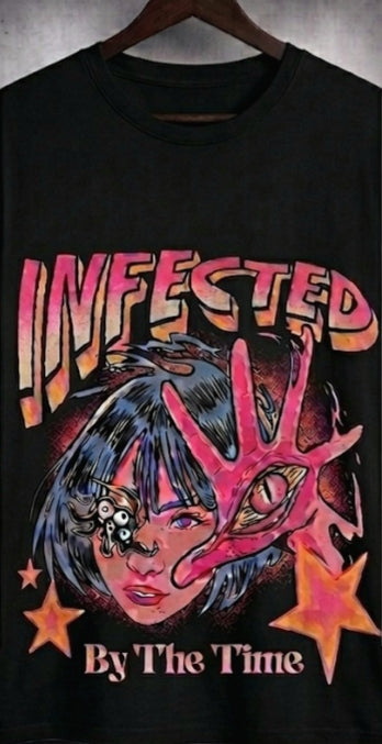 'Infected' // Cyber-Tech Streetwear Graphic Tee