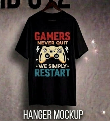 RESTART: Retro Gamer // Heavyweight Oversized Tee – Design ID 012